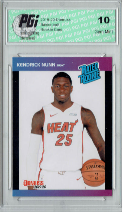 Kendrick Nunn 2019 Donruss #36 Retro Rated Rookie 1/3431 Rookie Card PGI 10