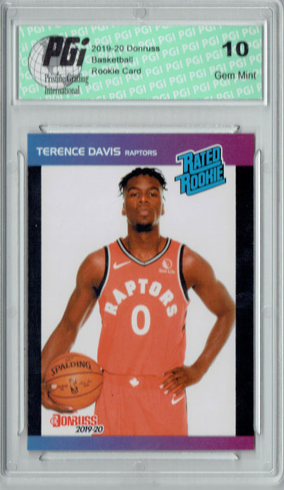 Terence Davis 2019 Donruss #37 Retro Rated Rookie 1/3431 Rookie Card PGI 10