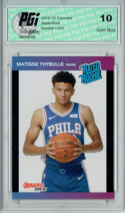 Matisse Thybulle 2019 Donruss #33 Retro Rated Rookie 1/3431 Rookie Card PGI 10