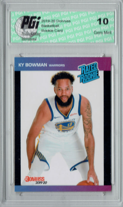 KY Bowman 2019 Donruss #39 Retro Rated Rookie 1/3431 Rookie Card PGI 10