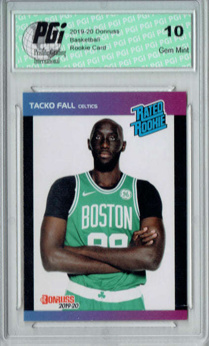 Tacko Fall 2019 Donruss #42 Retro Rated Rookie 1/3431 Rookie Card PGI 10