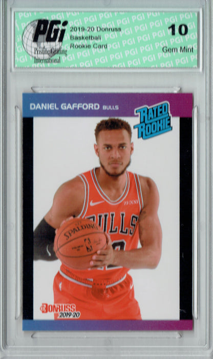 Daniel Gafford 2019 Donruss #45 Retro Rated Rookie 1/3431 Rookie Card PGI 10