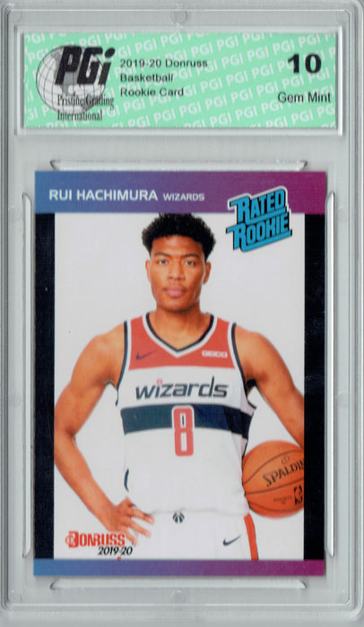 Rui Hachimura 2019 Donruss #8 Retro Rated Rookie 1/3431 Rookie Card PGI 10