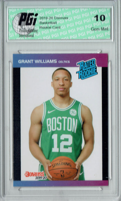 Grant Williams 2019 Donruss #19 Retro Rated Rookie 1/3431 Rookie Card PGI 10