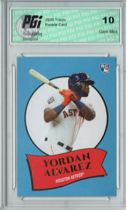 Yordan Alvarez 2020 Topps #1 582 Montgomery Rookie Card PGI 10