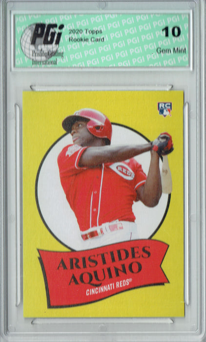 Aristides Aquino 2020 Topps #2 582 Montgomery Rookie Card PGI 10