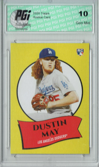 Dustin May 2020 Topps #10 582 Montgomery Rookie Card PGI 10