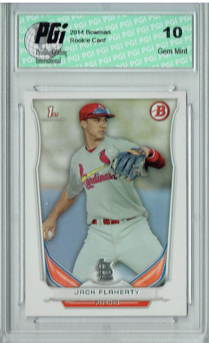 Jack Flaherty 2014 Bowman #DP30 1st Rookie Card PGI 10