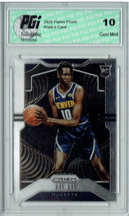 Bol Bol 2019 Panini Prizm #282 Rookie Card PGI 10