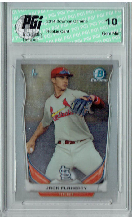 Jack Flaherty 2014 Bowman Chrome #CDP30 Rookie Card PGI 10