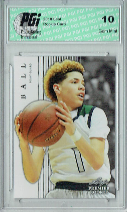 Lamelo Ball 2018 Leaf #PR-48 Rookie Card PGI 10