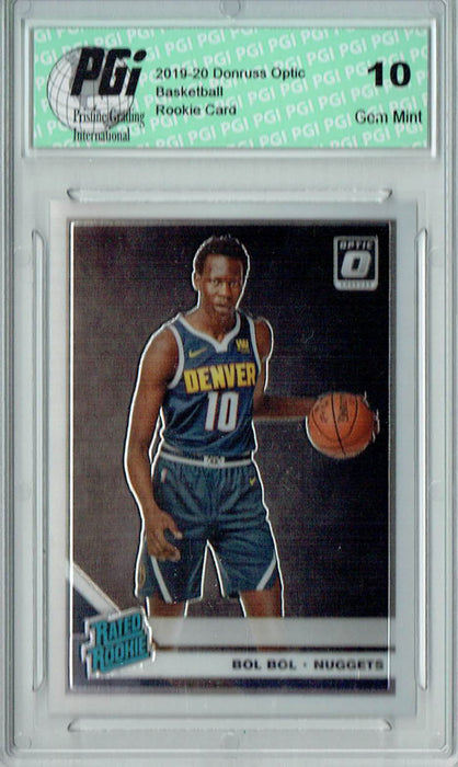 Bol Bol 2019 Donruss Optic #162 Rookie Card PGI 10