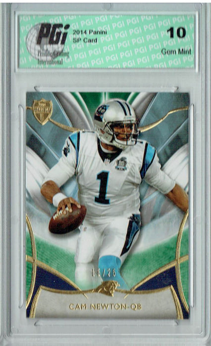 Cam Newton 2014 Supreme #30 Rare Short Print #16/25 Card PGI 10