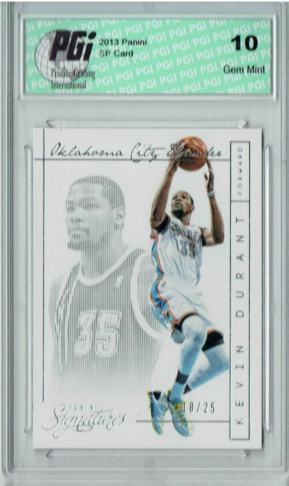 Kevin Durant 2013 Panini #20 Super Short Print #18/25 Card PGI 10