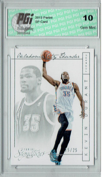 Kevin Durant 2013 Panini #15 Super Short Print Only 25 Made Card PGI 10