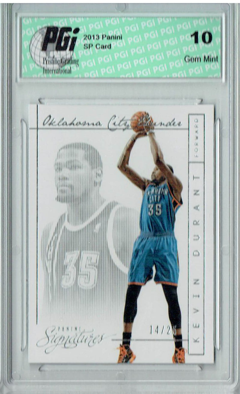 Kevin Durant 2013 Panini #18 Super Short Print #14/25 Card PGI 10