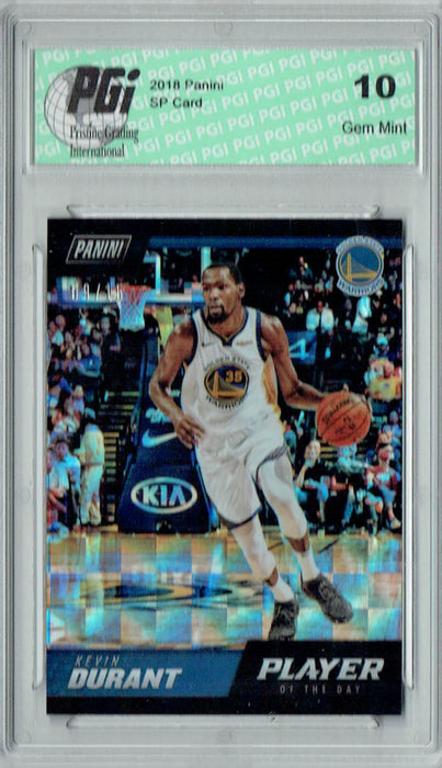 Kevin Durant 2018 Panini #2 Checkerboard SSP #9/15 Card PGI 10