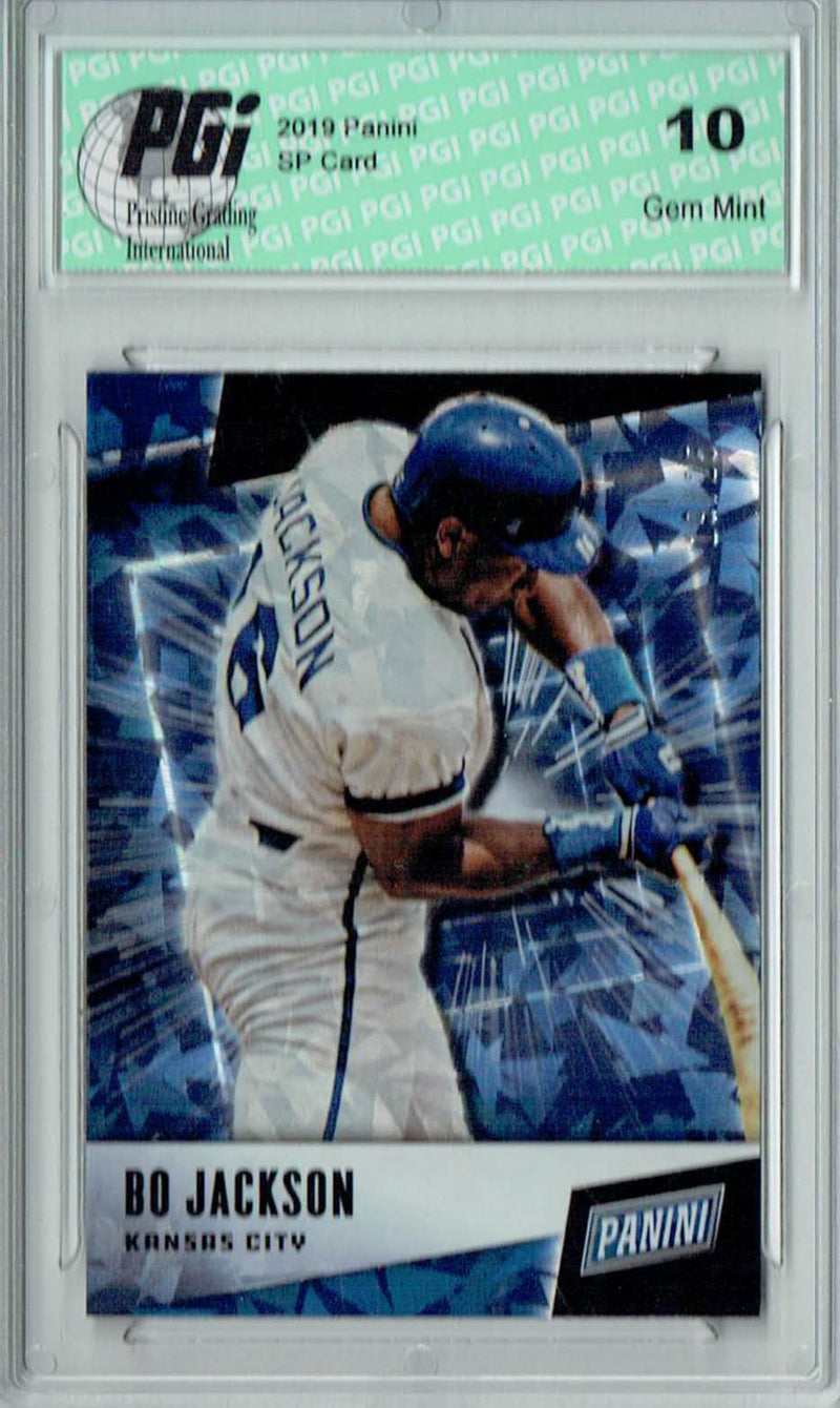 Bo Jackson 2019 Panini #11 Cracked Ice #19/25 Card PGI 10