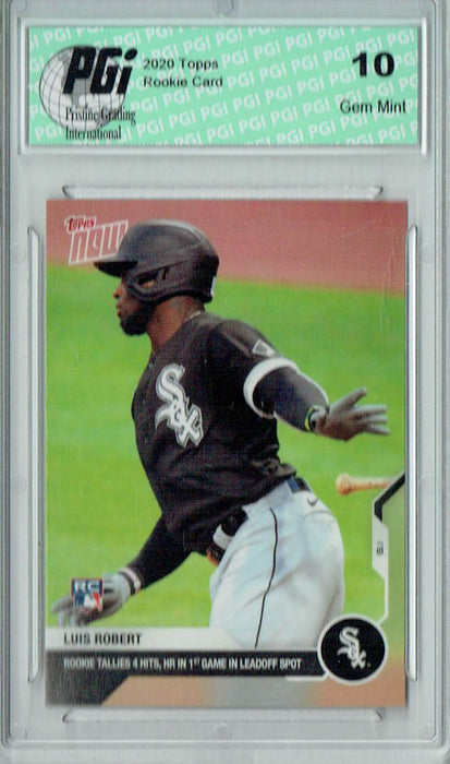 Luis Robert 2020 Topps Now #43, 1 of 6,413 Made Rookie Card PGI 10