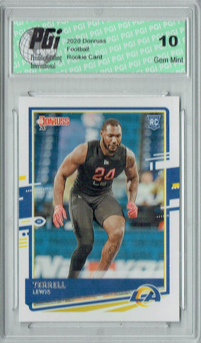 Terrell Lewis 2020 Donruss #291 Rookie Card PGI 10