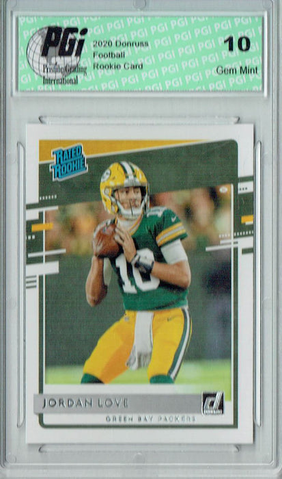 Jordan Love 2020 Donruss #304 Rated Rookie Card PGI 10