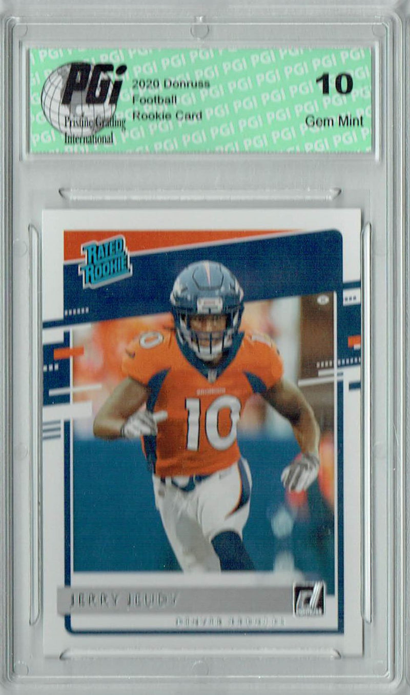 Jerry Jeudy 2020 Donruss #307 Rated Rookie Card PGI 10