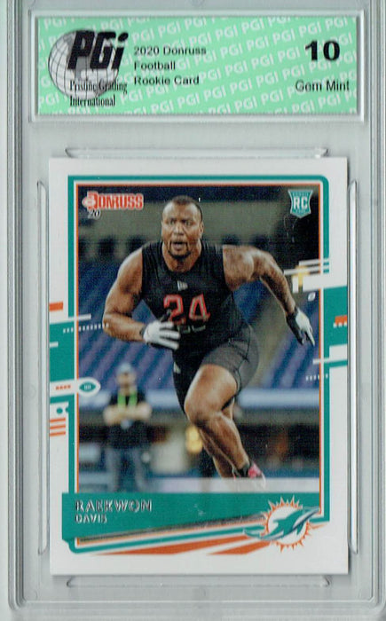 Raekwon Davis 2020 Donruss #284 Rookie Card PGI 10