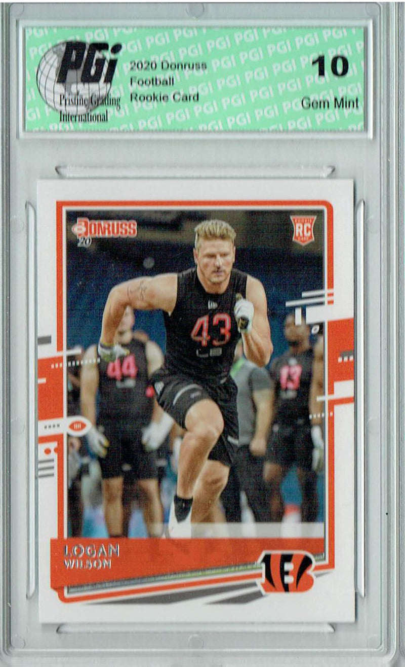Logan Wilson 2020 Donruss #293 Rookie Card PGI 10