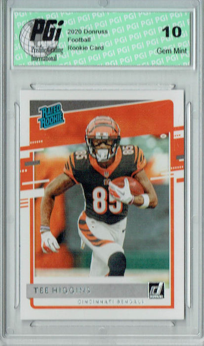 Tee Higgins 2020 Donruss #310 Rated Rookie Card PGI 10