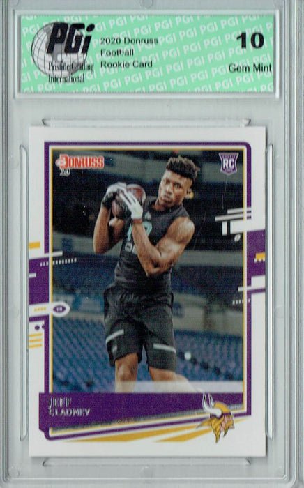Jeff Gladney 2020 Donruss #258 Rookie Card PGI 10