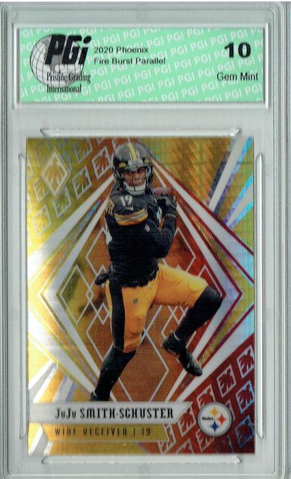 JuJu Smith-Schuster 2020 Phoenix #1 Fanatics Fire Burst Card PGI 10