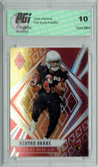 Kenyan Drake 2020 Phoenix #25 Fanatics Fire Burst Card PGI 10