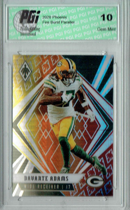 Davante Adams 2020 Phoenix #21 Fanatics Fire Burst Card PGI 10