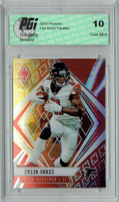 Julio Jones 2020 Phoenix #34 Fanatics Fire Burst Card PGI 10