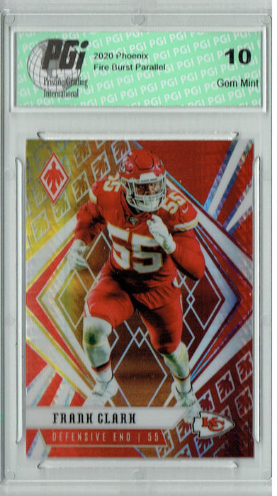 Frank Clark 2020 Phoenix #48 Fanatics Fire Burst Card PGI 10