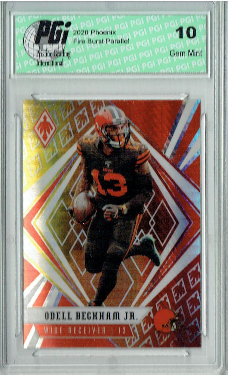Odell Beckham Jr. 2020 Phoenix #60 Fanatics Fire Burst Card PGI 10