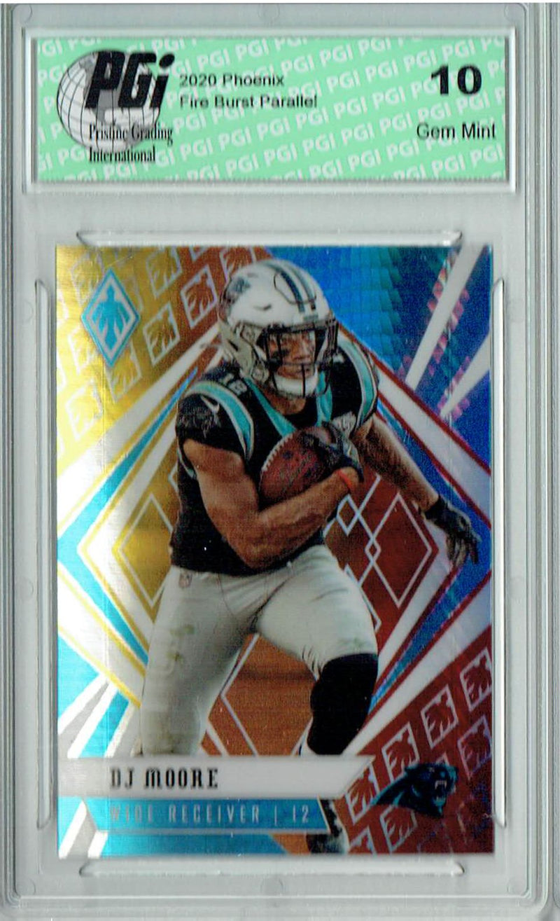 DJ Moore 2020 Phoenix #69 Fanatics Fire Burst Card PGI 10