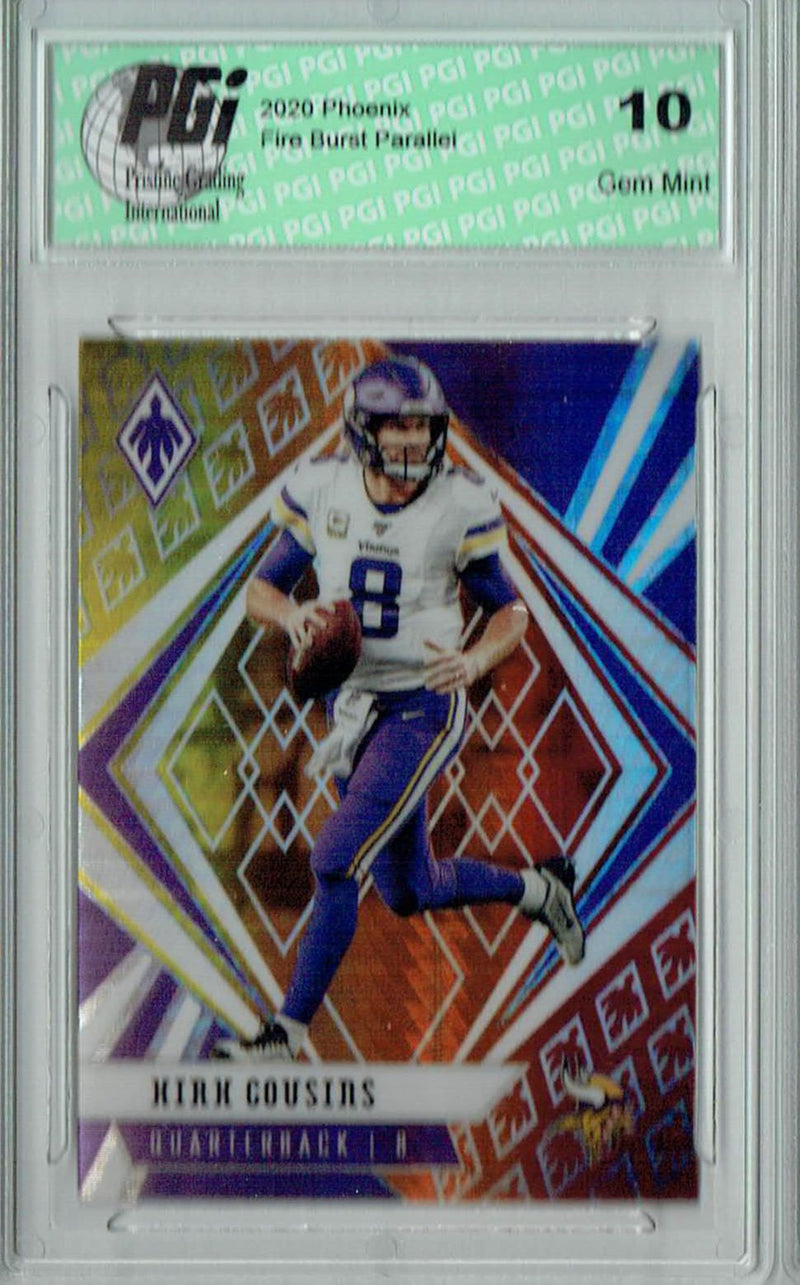 Kirk Cousins 2020 Phoenix #71 Fanatics Fire Burst Card PGI 10