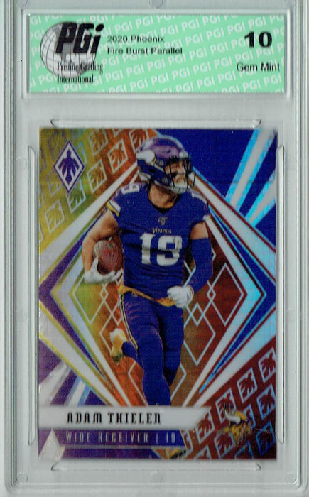 Adam Thielen 2020 Phoenix #72 Fanatics Fire Burst Card PGI 10