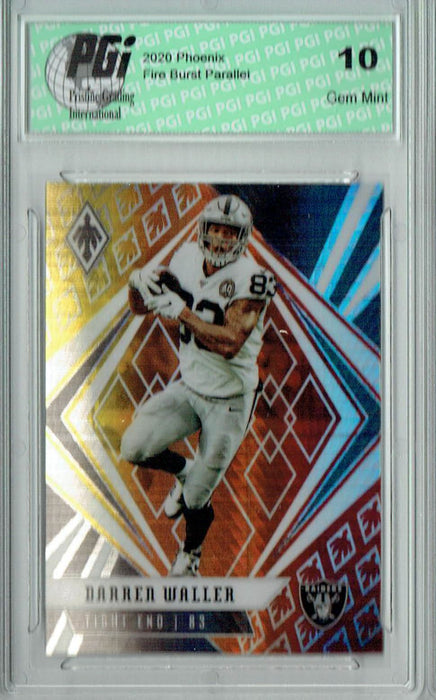 Darren Waller 2020 Phoenix #78 Fanatics Fire Burst Card PGI 10