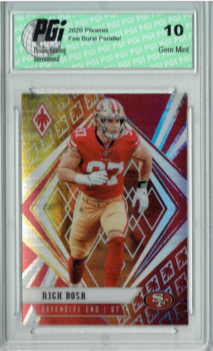 Nick Bosa 2020 Phoenix #85 Fanatics Fire Burst Card PGI 10