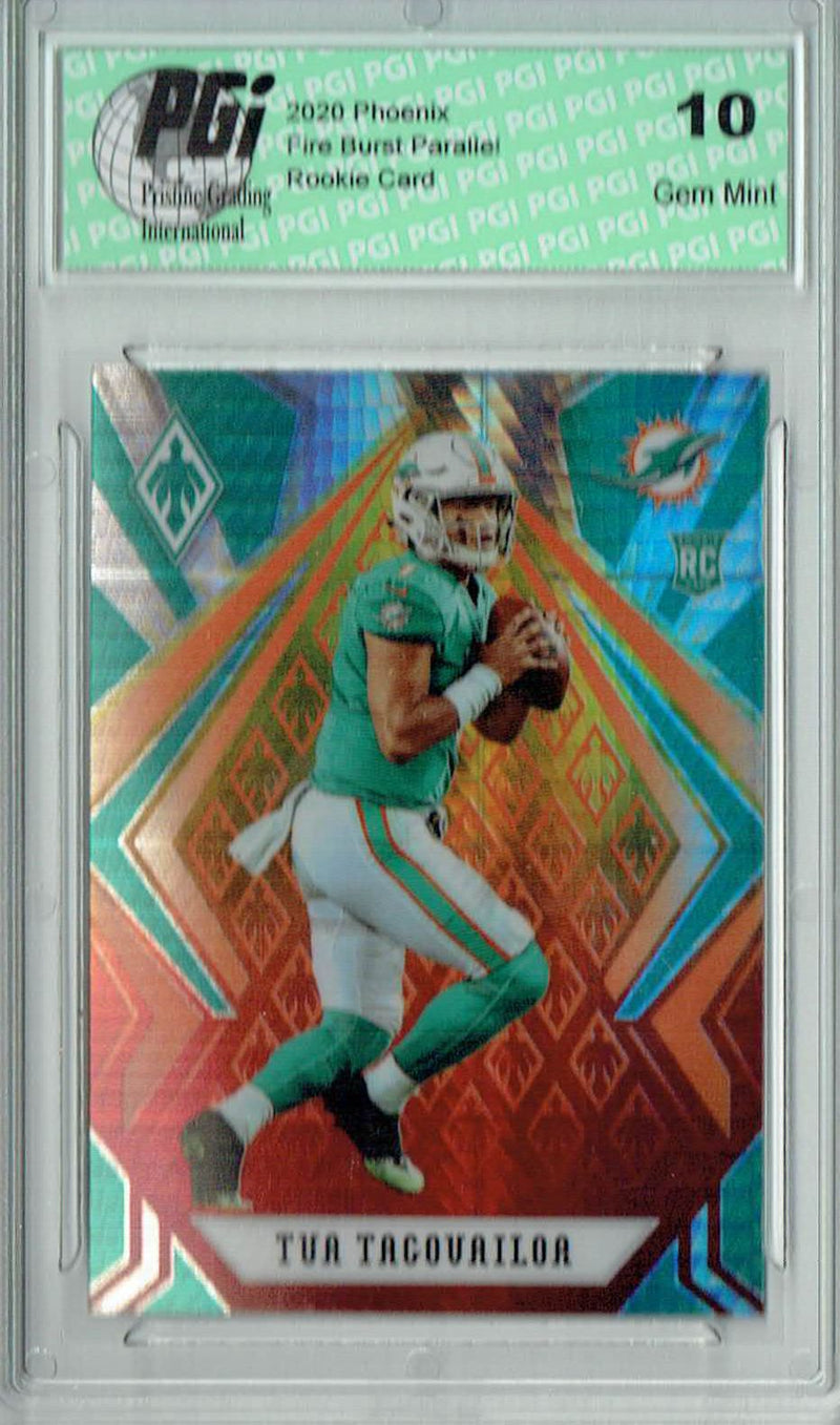 Tua Tagovailoa 2020 Phoenix #102 Fanatics Fire Burst Rookie Card PGI 10