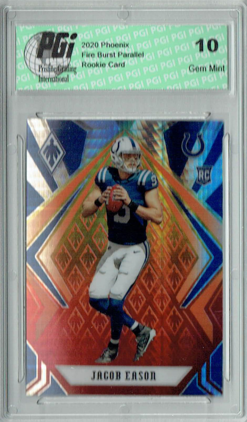 Jacob Eason 2020 Phoenix #116 Fanatics Fire Burst Rookie Card PGI 10