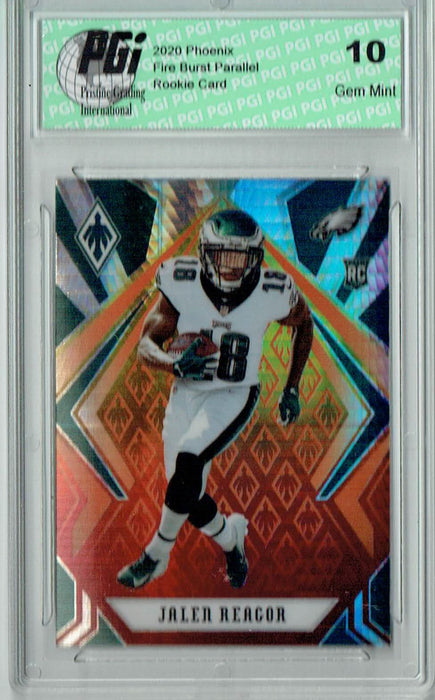 Jalen Reagor 2020 Phoenix #113 Fanatics Fire Burst Rookie Card PGI 10