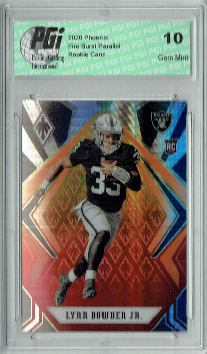 Lynn Bowden Jr. 2020 Phoenix #132 Fanatics Fire Burst Rookie Card PGI 10