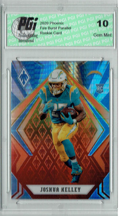 Joshua Kelley 2020 Phoenix #139 Fanatics Fire Burst Rookie Card PGI 10