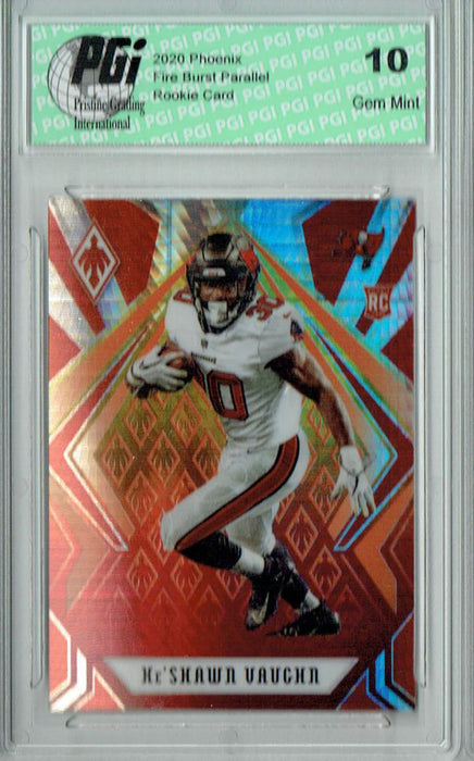 Ke'Shawn Vaughn 2020 Phoenix #137 Fanatics Fire Burst Rookie Card PGI 10