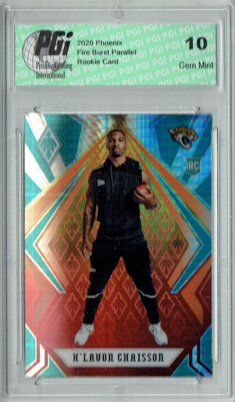 K'Lavon Chaisson 2020 Phoenix #150 Fanatics Fire Burst Rookie Card PGI 10