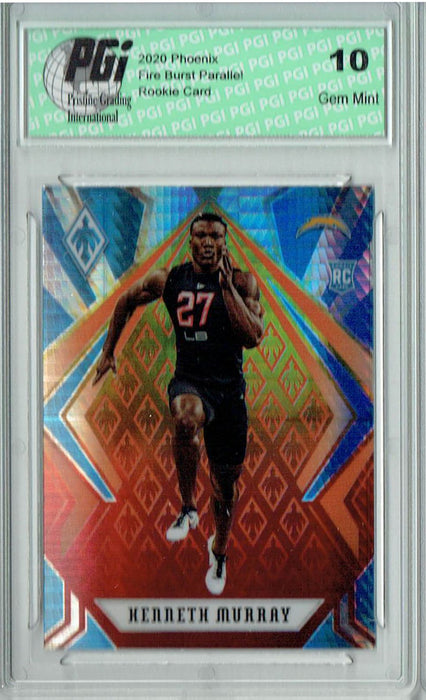 Kenneth Murray 2020 Phoenix #151 Fanatics Fire Burst Rookie Card PGI 10