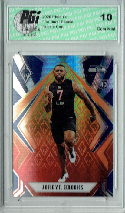 Jordyn Brooks 2020 Phoenix #152 Fanatics Fire Burst Rookie Card PGI 10